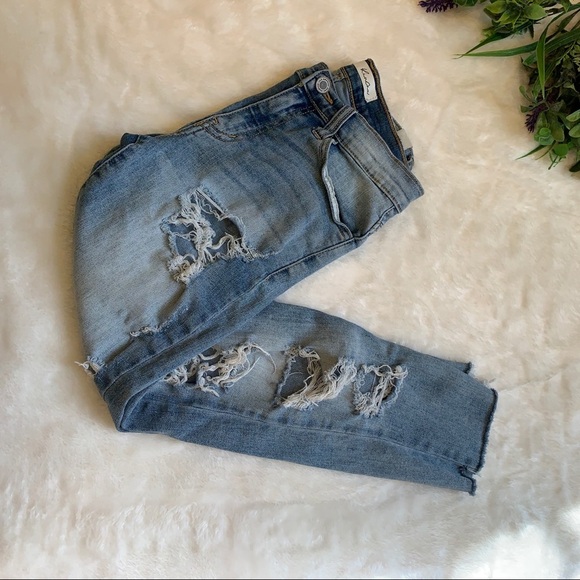 KanCan Super Distressed Mid Rise Ankle Jeans size 25 - Picture 8 of 9